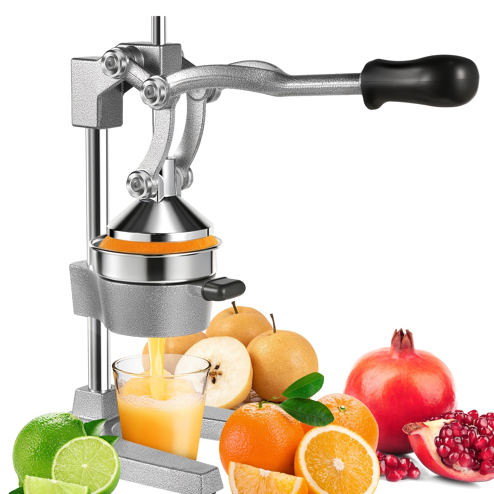 TEMU The Light Gray Manual Juicer From Safe, High-quality Materials That Are Durable And Sturdy