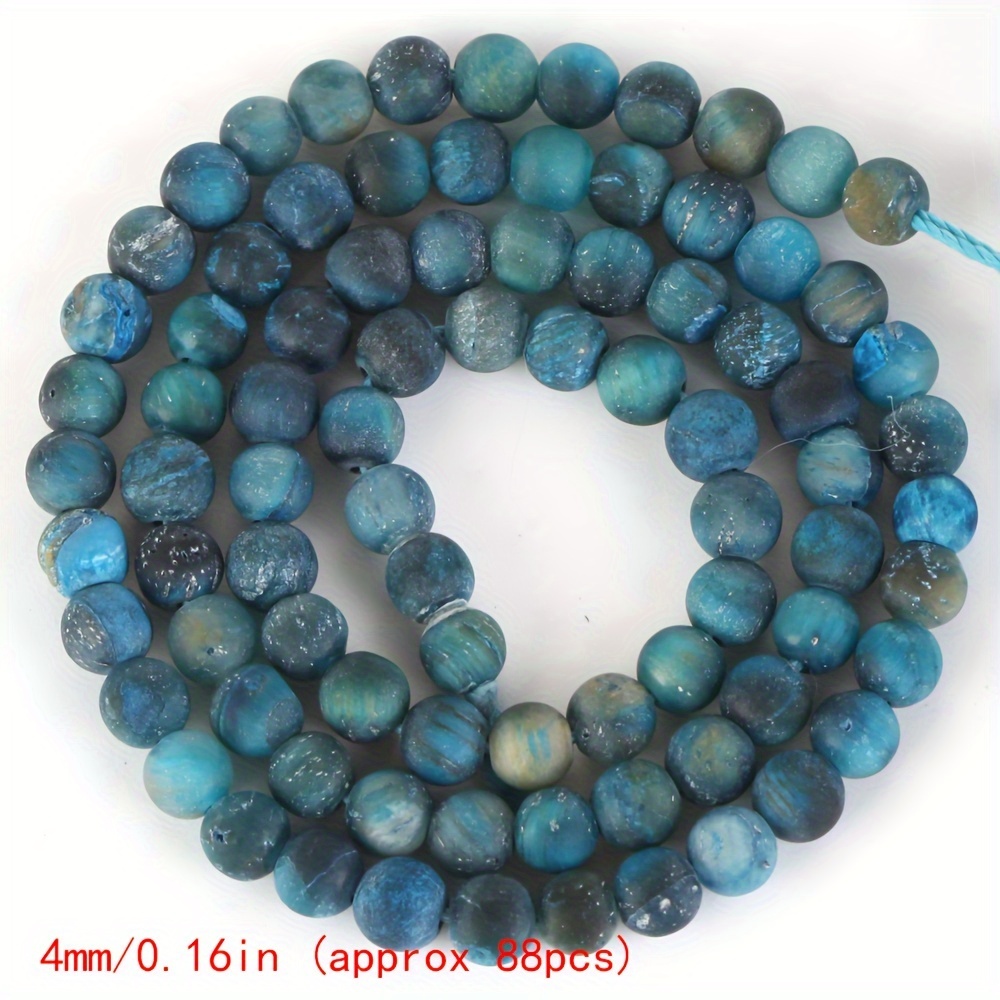 4mm-10mm Eye Stone Loose Spacers Beads For Jewelry Making Diy Bracelet Necklace Accessories 15"