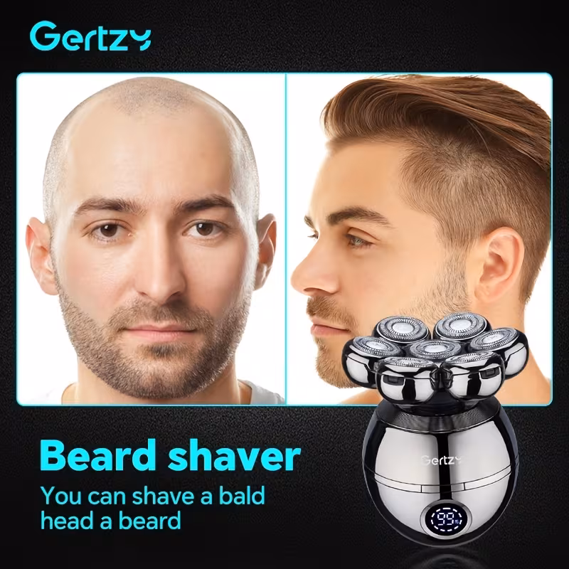 mens grooming set electric shaver with rotary trimmer nose hair trimmer comb and massager cordless rechargeable machine making it a great gift for fathers day Product details 8