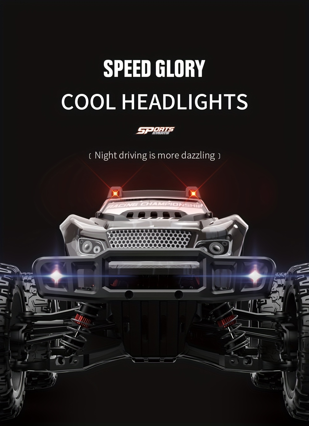 FUUY KF10 1:10 RC Off-Road Vehicle with 4x4 Four-Wheel Drive, High-Speed 2.4GHz Wireless, USB Rechargeable & 2 Lithium Batteries - Durable Plastic Remote Control Car for Outdoor Racing, Mud Terrain, Rock Climbing, RC Car, Mud Terrain Vehicle, Sleek Vehicle Design, Sturdy Construction