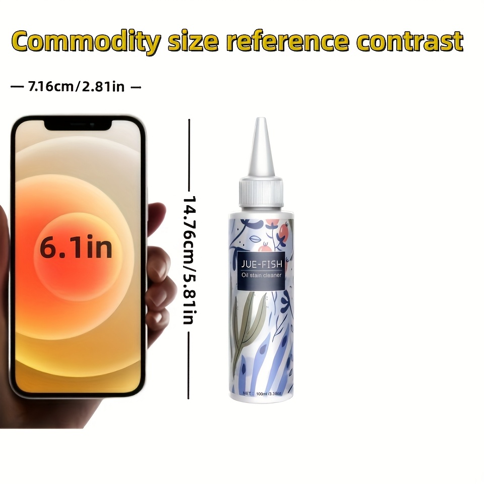 1pc powerful clothes oil stain remover citric acid formula low odor   cleaner for yellowed stained apparel details 0