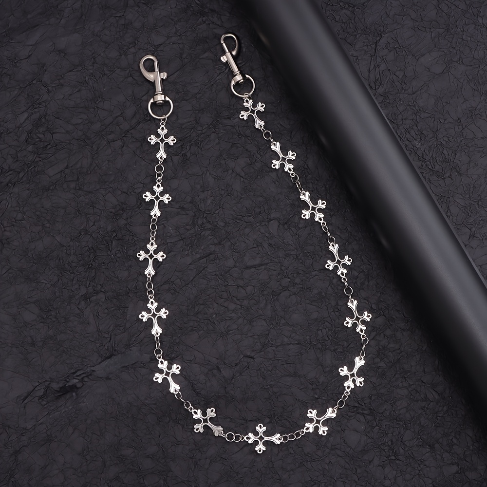 Metal Chain Denim Pants Hip Hop High-end Crossbody Waist Accessory Suitable For Men And Women.