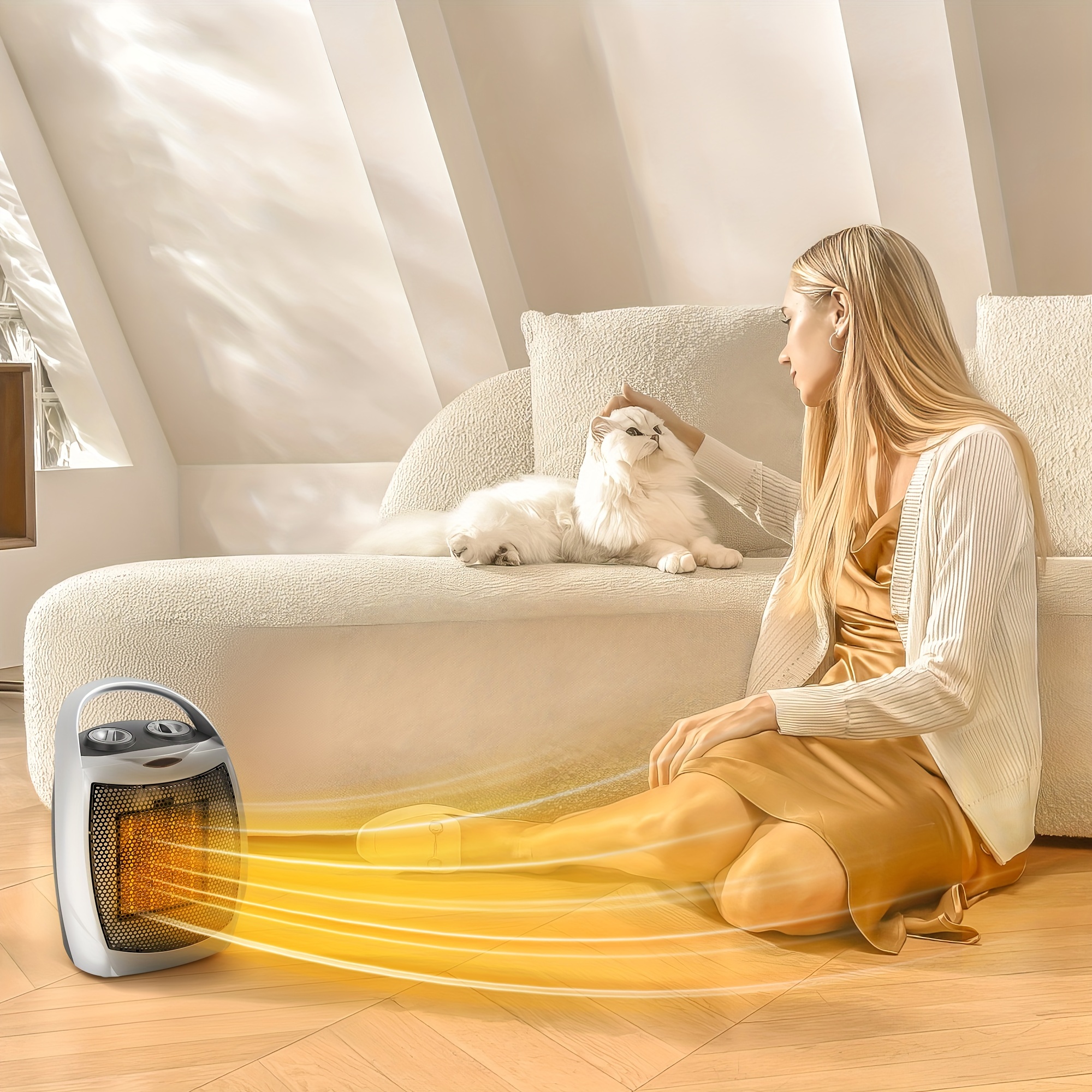 Ventilador Potente Calefactor Ceru00e1mico Portu00e1til PTC