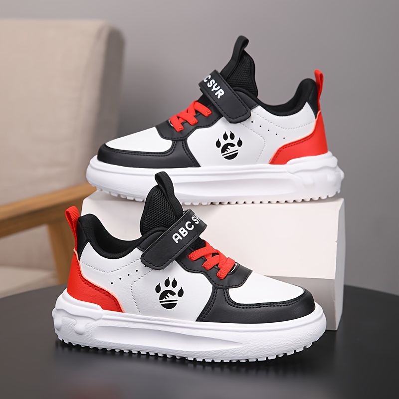 

Boys' Fashion Sneakers - Breathable, Non-slip, Low-top Casual Shoes With Hook-and-loop Closure For & Teens