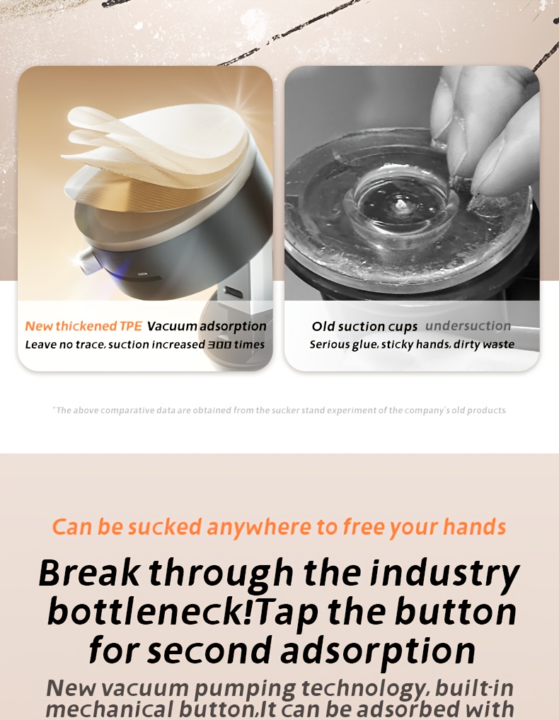 multifunctional vacuum suction cup bracket foldable retractable kitchen lazy vacuum double sided magnetic mobile phone holder details 11