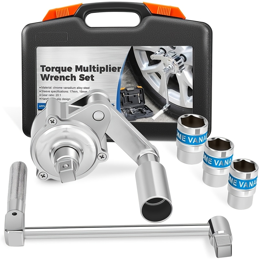 TEMU Focykou 5/10pcs Chrome-vanadium Torque Wrench Set. This Tool Set Is Designed For Automotive Tire Removal And Maintenance; It Includes A Torque