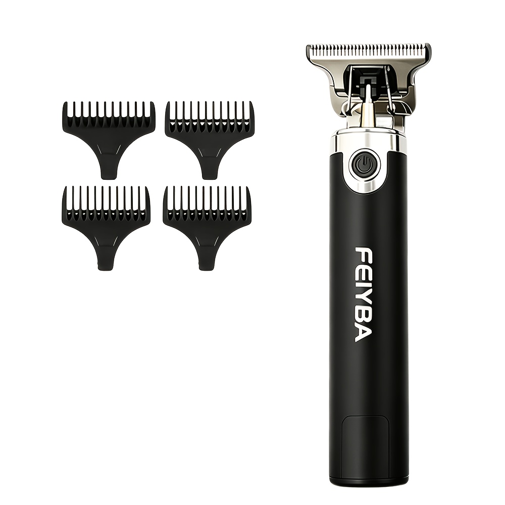TEMU Men's Hair Clipper, Cordless Electric Hair Trimmer, Rechargeable Beard Trimmer Razor, Electric Clipper, Zero- Edger, Haircut Kit With Attachment