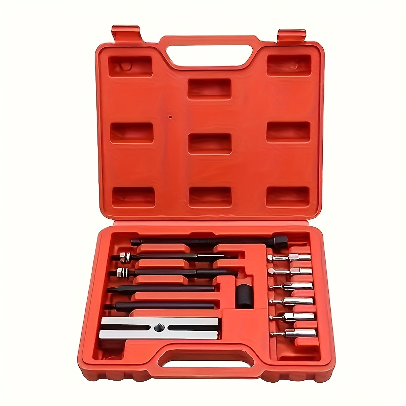 Image of 13pcs Steel Recessed Bearing Puller Kit, Suitable For Small Bearing Removal On Cars And Motorcycles, Durable Mechanic Tool Set