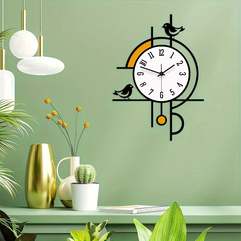 

Modern -inspired Silent Wall Clock - Luxury Acrylic Art For Living Room, Bedroom, Kitchen & Office Decor