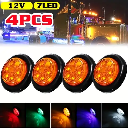 NWpangu 4Pezzi Luci Laterali A LED Per Rimorchio, 12V 24V LED - Foto 7