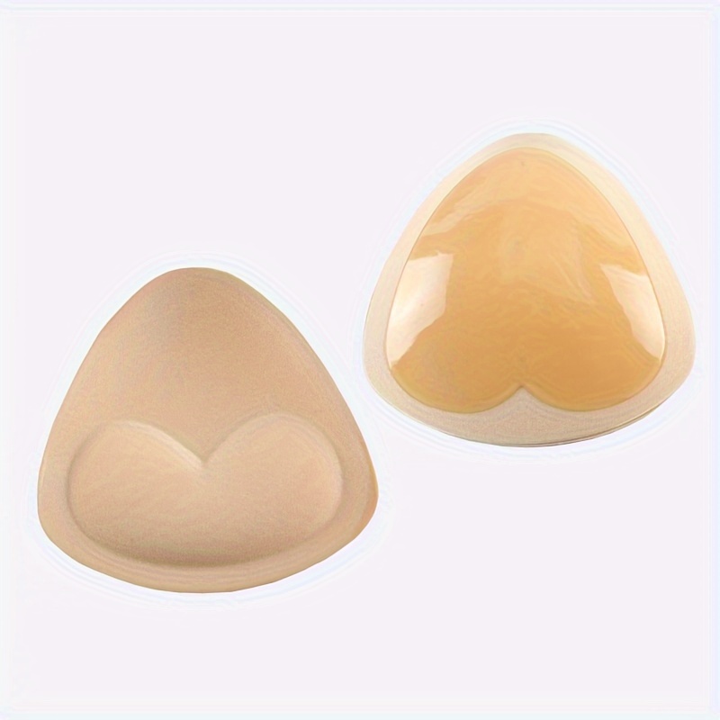 2pcs reusable soft invisible bra inserts anti convex chest enhancer pads with lift cup nipple covers suitable for bikini lingerie beach wear womens underwear lift coverage