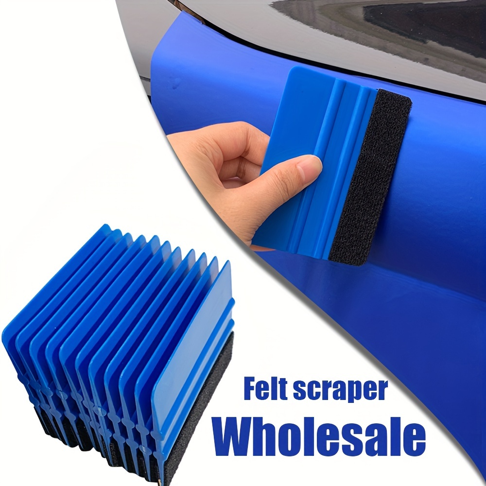 

5/10/20 Pcs Car Film Installation Tool: Pp Plastic Felt Scraper With Smooth - Ideal For Car Films, Office Stickers, And Furniture Modification