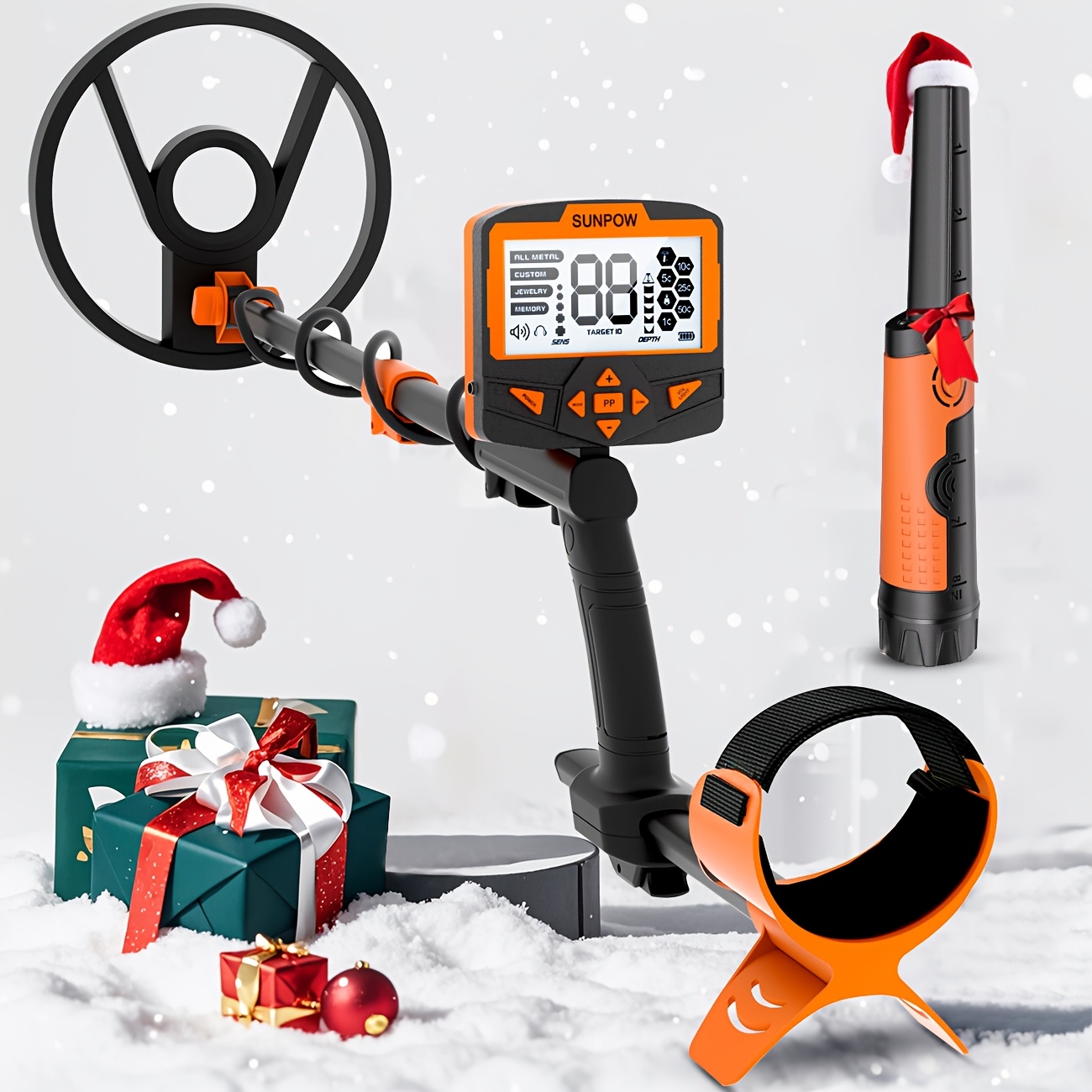 

Sunpow 3-in-1 Metal Detection Kit: Metal Detector, , And Premium Digging Tool - The Perfect Christmas Gift For Professional