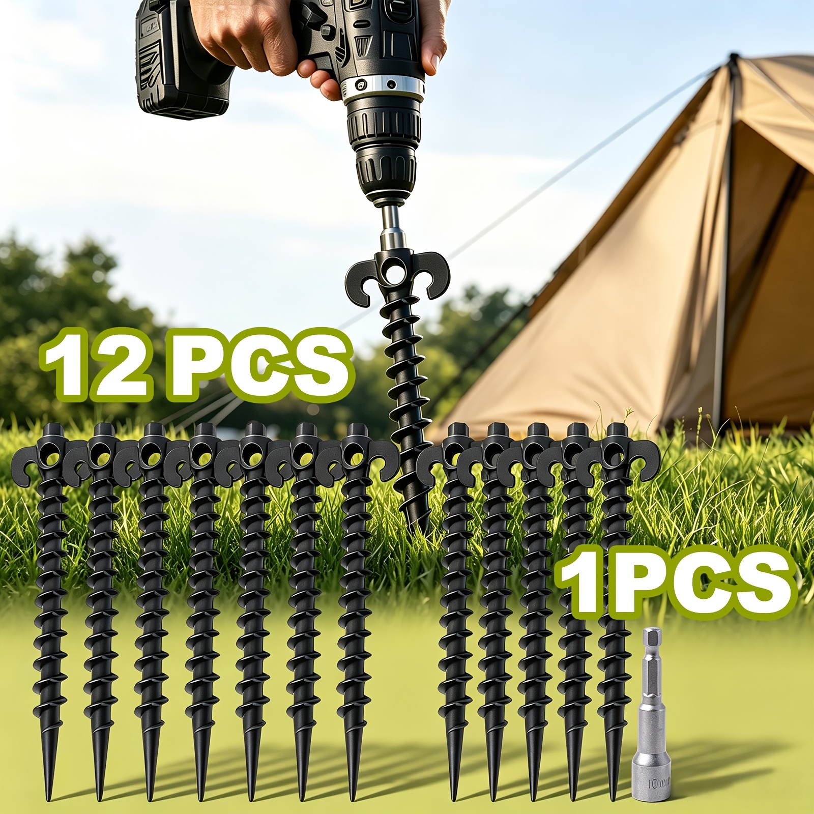ground anchors screw sold on Temu United States