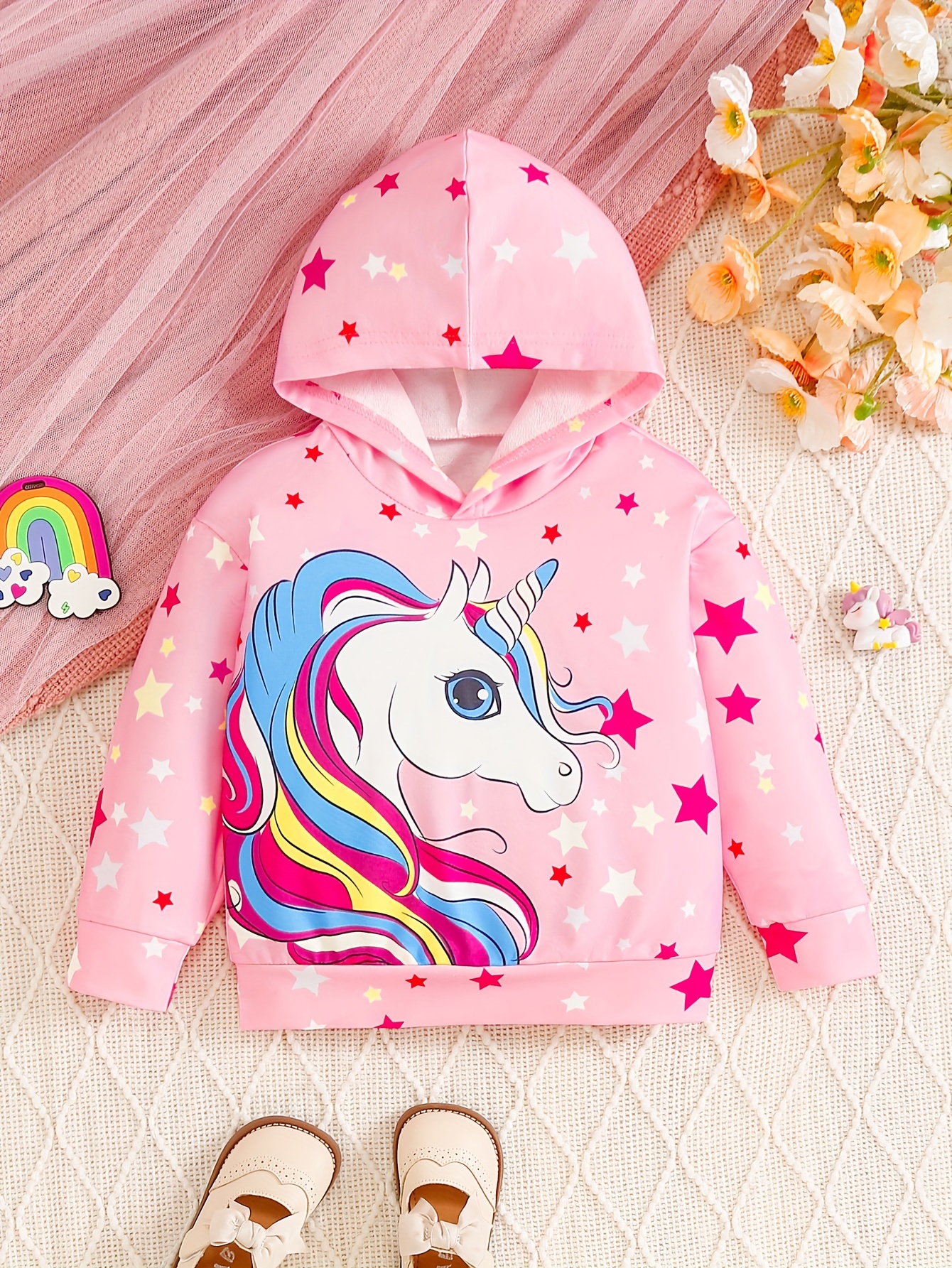 Unicorn Clothes Unicorn Print Hoodie Toddler Girls Unicorn Print
