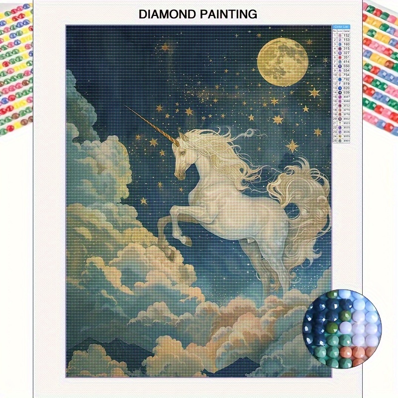 

Unicorn 5d Diamond Painting Kit For Adults - Rhinestone Art Set, Diy , -, , , 11.8x15.8 , For