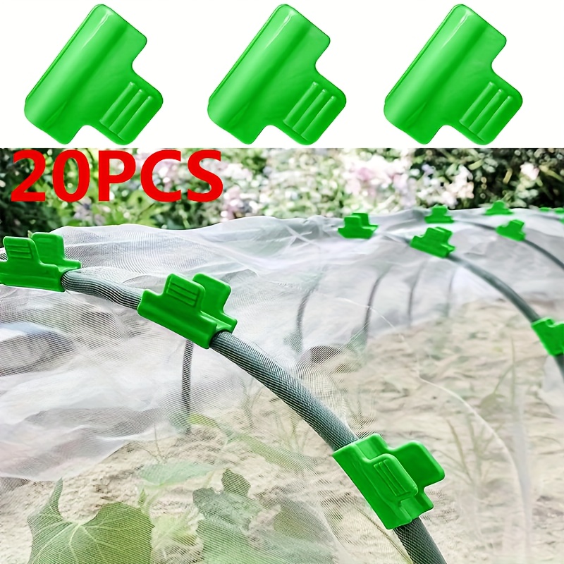 E-shop 20 Stück Garten Gewächshaus Folienclips, Blumenbogen Gewächshaus Schattierungsnetz Folienbefestigungen