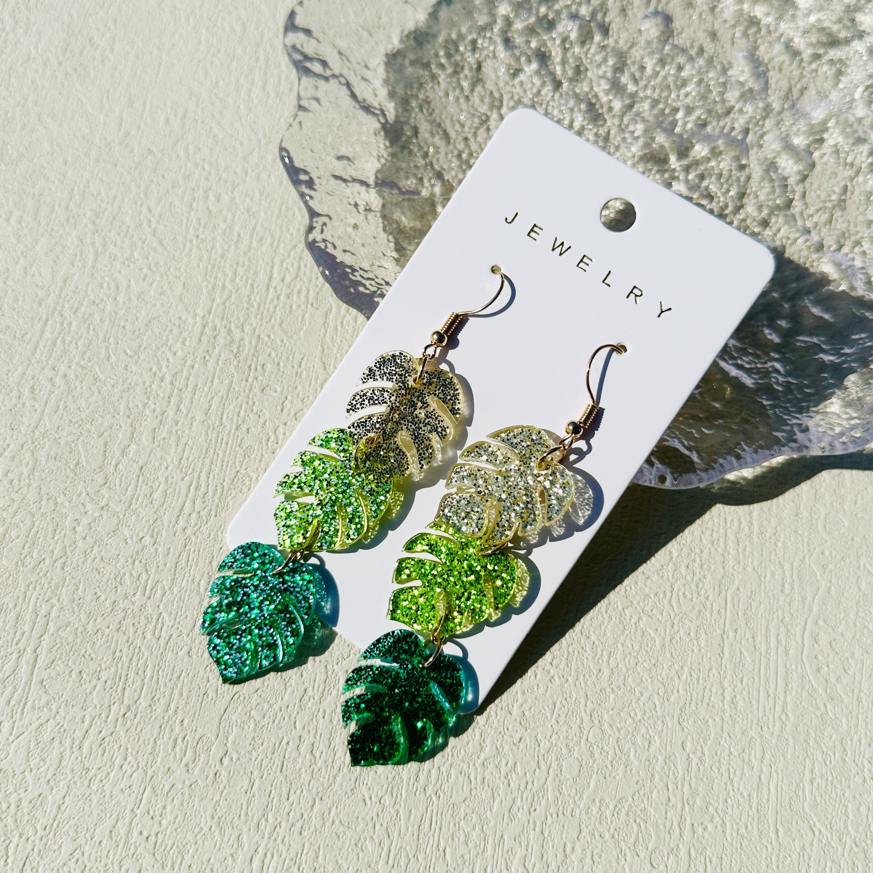 

St. Patrick Dangle Earrings Acrylic Trio Leaf Design Match Daily Outfits Party Accessories Simple And Chic Jewelry For Female