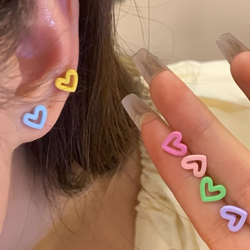 

6pcs Set Of Ins Sweet Earrings For Women And Earrings For Parties And Daily Use