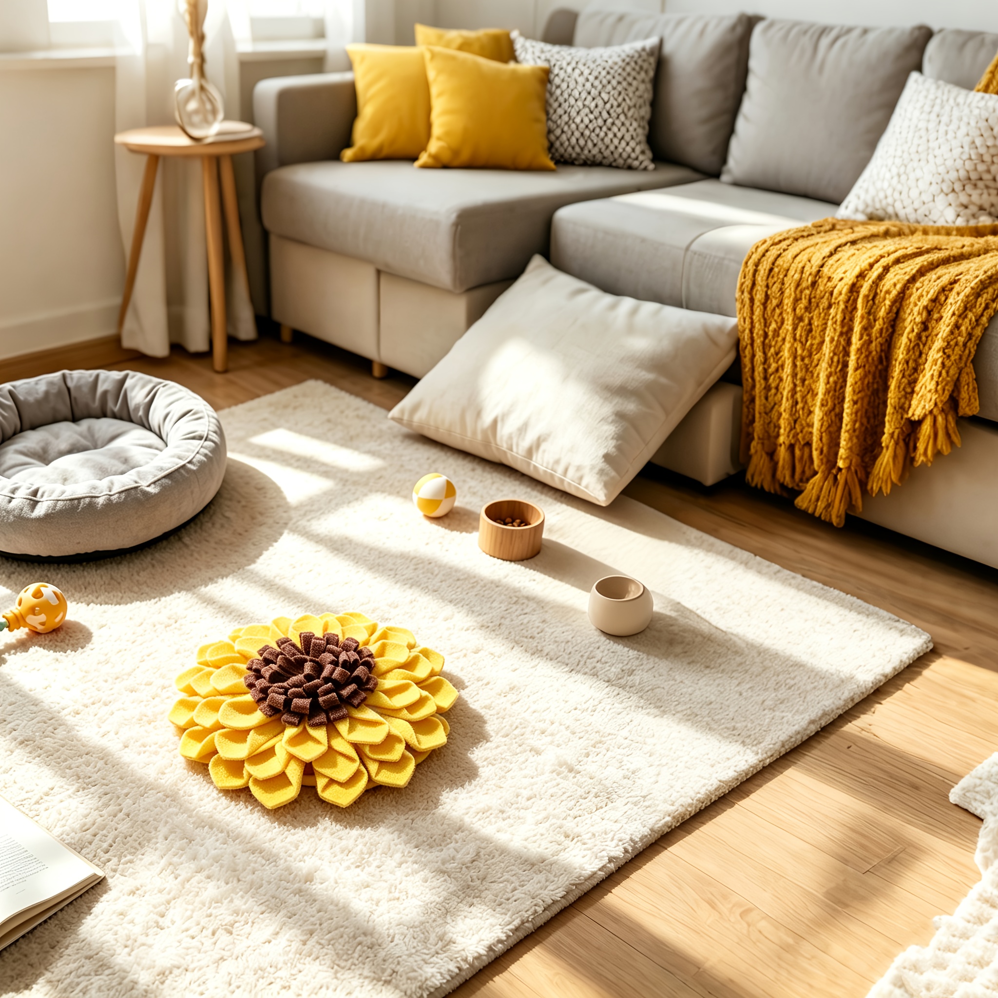 TEMU Tapis de reniflement pour chien épaissi, aux morsures et lavable, adapté aux chiots, à la mastication, convient à l'alimentation en intérieur,