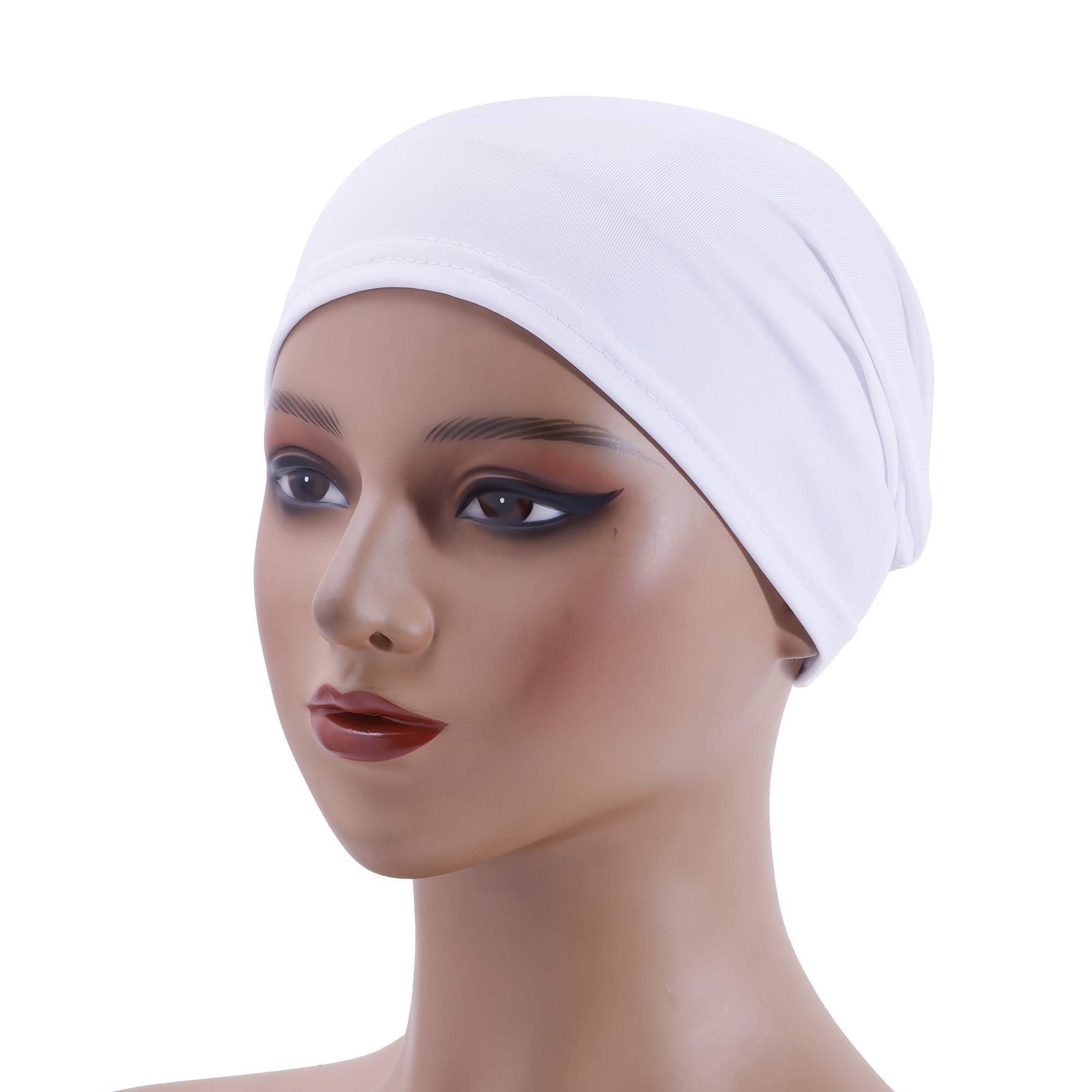 1pc Multicolor Solid Color Women's Fashion Base Cap Small Head Scarf Sleeping Cap Headscarf Hat With Hair Concealing Small Piece Chemotherapy Hat Scarf Anti-slip Cap