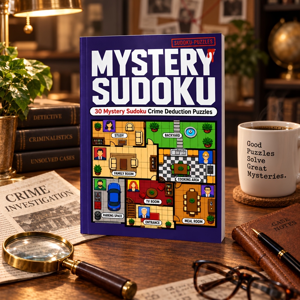 Mysterious Sudoku Deduction Puzzle Book with 30 Logic Challenges