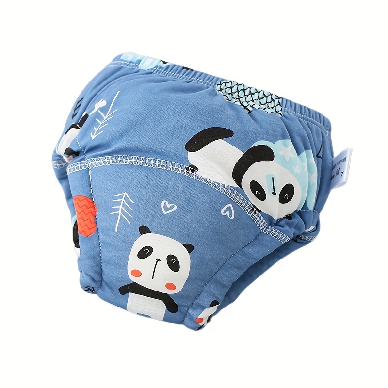 8pcs washable     training diapers soft cotton knit fabric with cute cartoon designs   christmas halloween thanksgiving easter new year gifts details 5