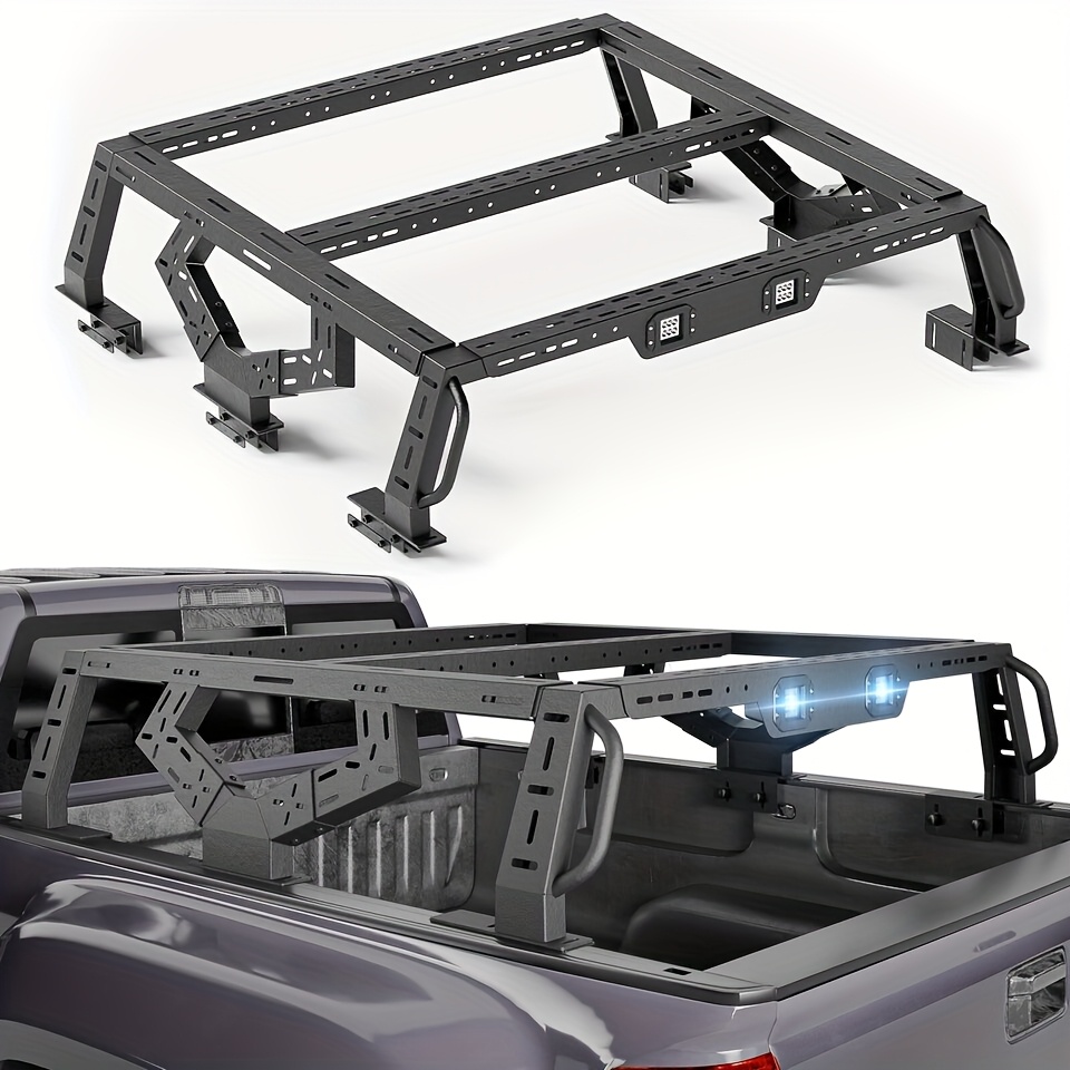 TEMU 16.73" Bed Racks Truck Cargo Carrier For/ F150/ Jt/ Frontier/ / Canyon