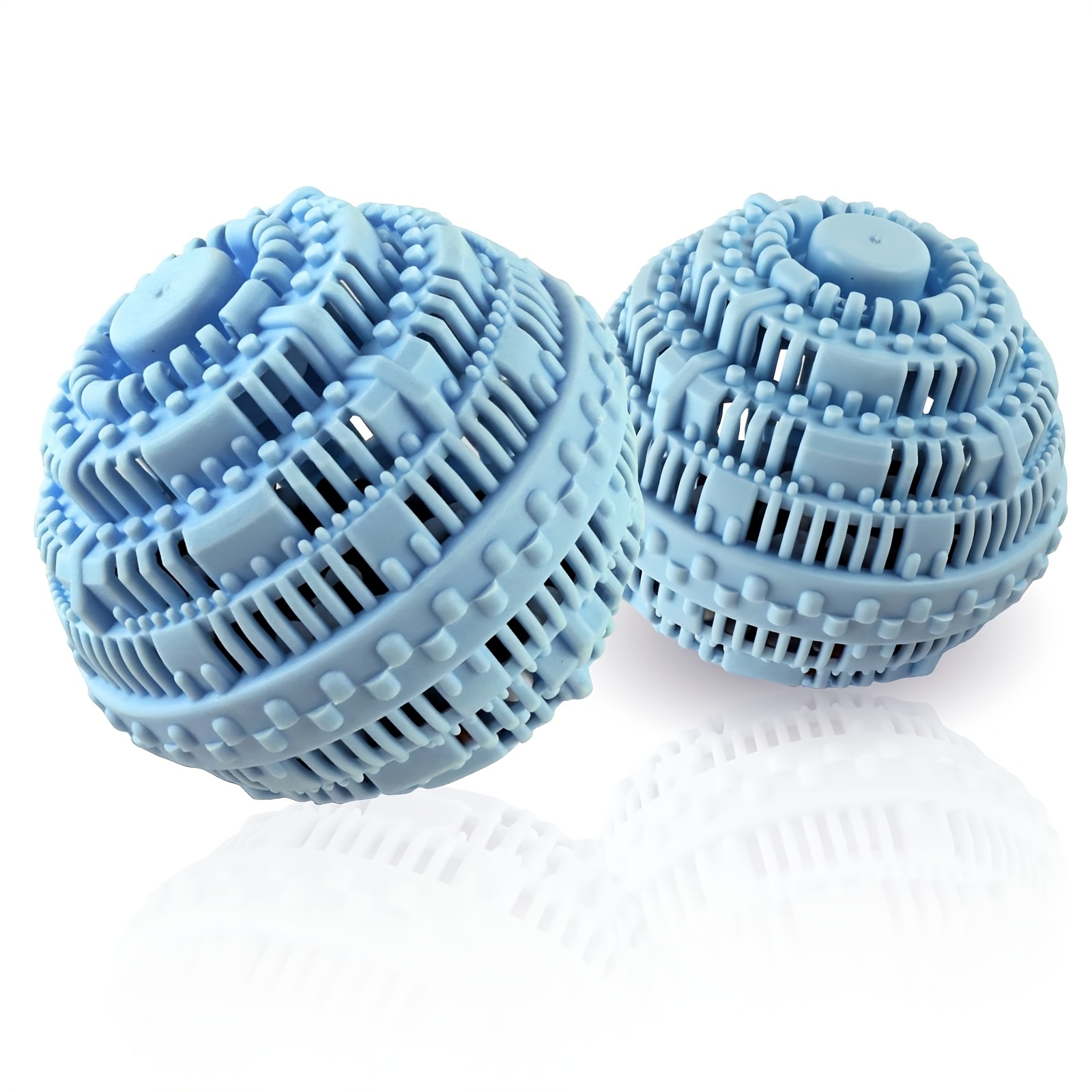 

2-pack Reusable Laundry Balls, Softener & Anti-tangle Washing Machine Cleaner, Detergent Alternative For 2000