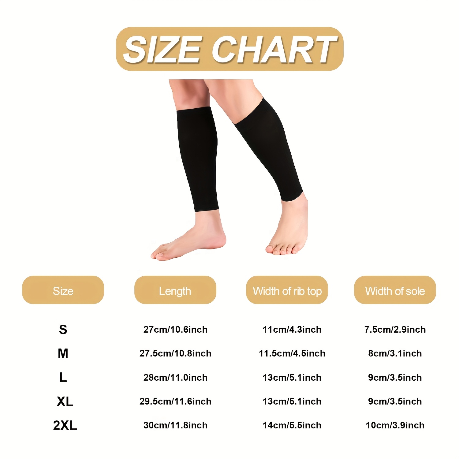 3 Pairs Men's Premium Compression Athletic Socks