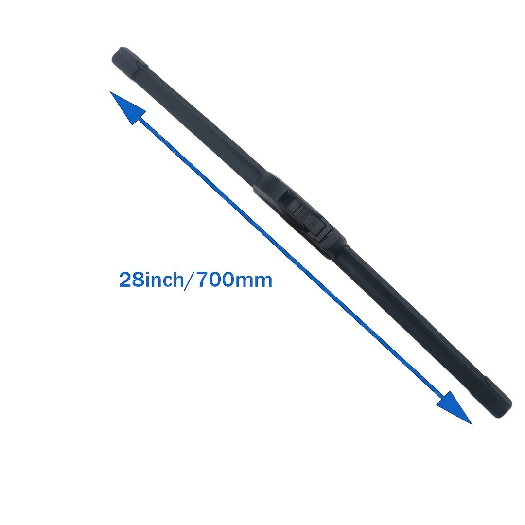 TEMU Universal Car Boneless Wiper Blade - Upgraded , U/ - Silent And Durable, Windshield Wiper - 1pc, With U-adapter - Full Size