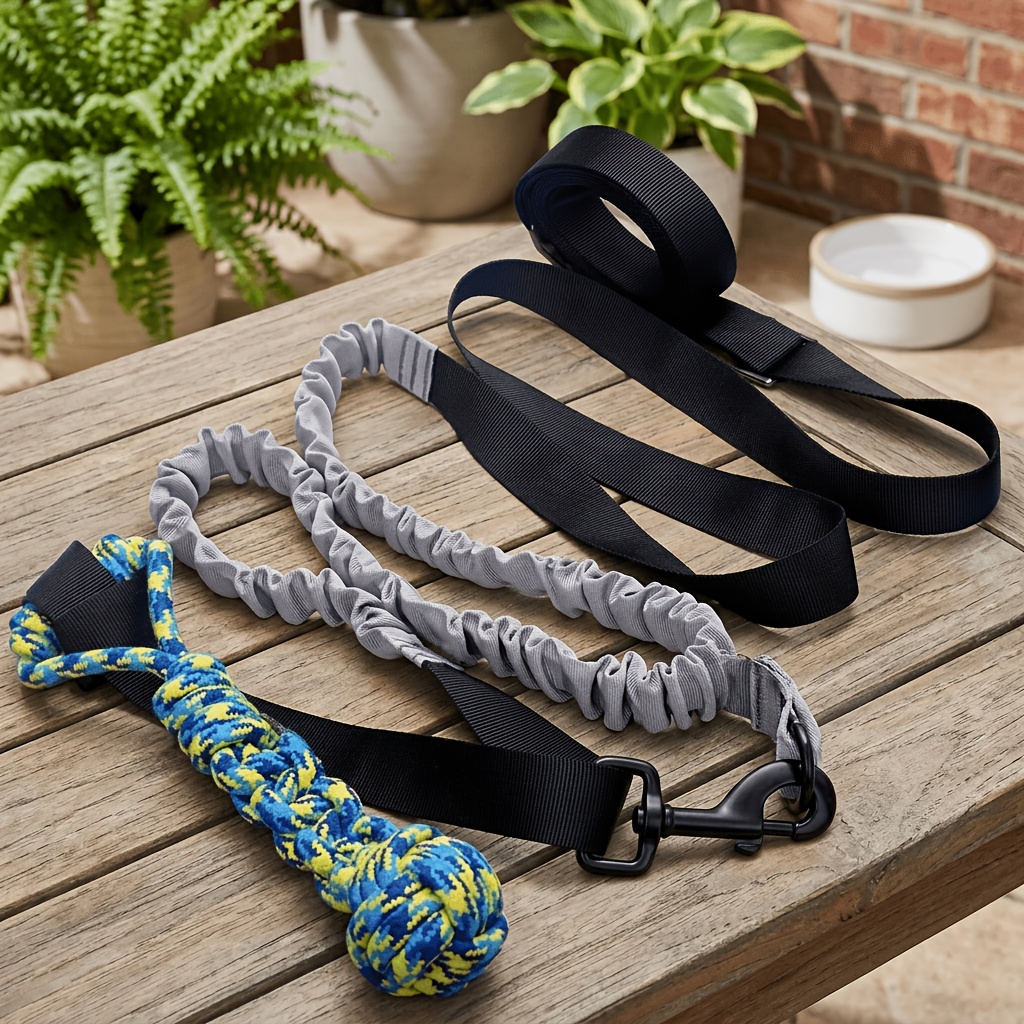 TEMU Outdoor Bouncy Toy, Dog Toy That Hung From A Tree, Suitable For Small To Large Dogs, Interactive Sports Game Rope And Leash, Toy With Chew Rope