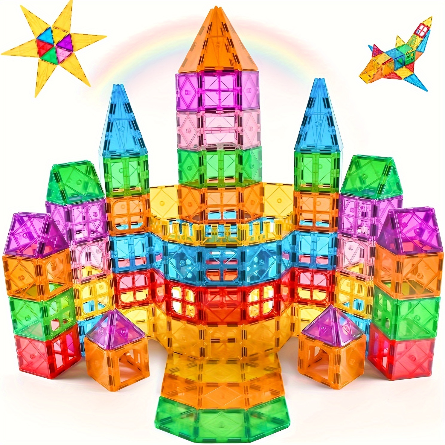 

Magnetische Bausteine, 92pcs Padagogische Magnet Bauklotze Stem Konstruktionsspielzeug Magnetspielzeug Fur 3 4 5 6 Jahre Kinder Geburtstag Gescheneke