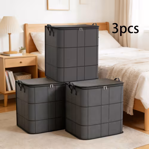 3 Pack Large Clothes Storage Bags