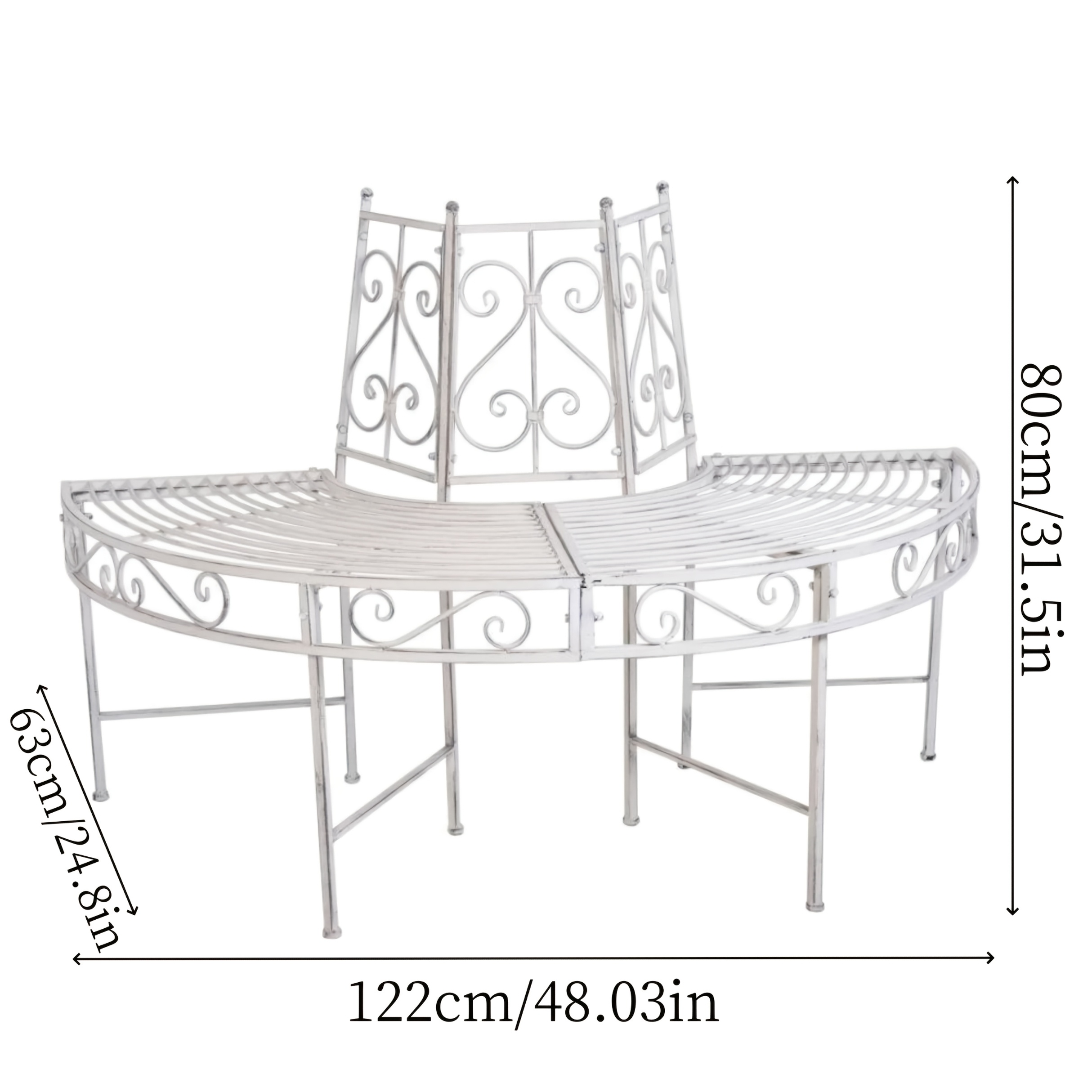 Semi-circular Metal Tree Stools, Semi-circular Garden Stools, Curved Stools, Tree Stools, and Semi-circular Benches Are All Ideal for Gardens and Parks