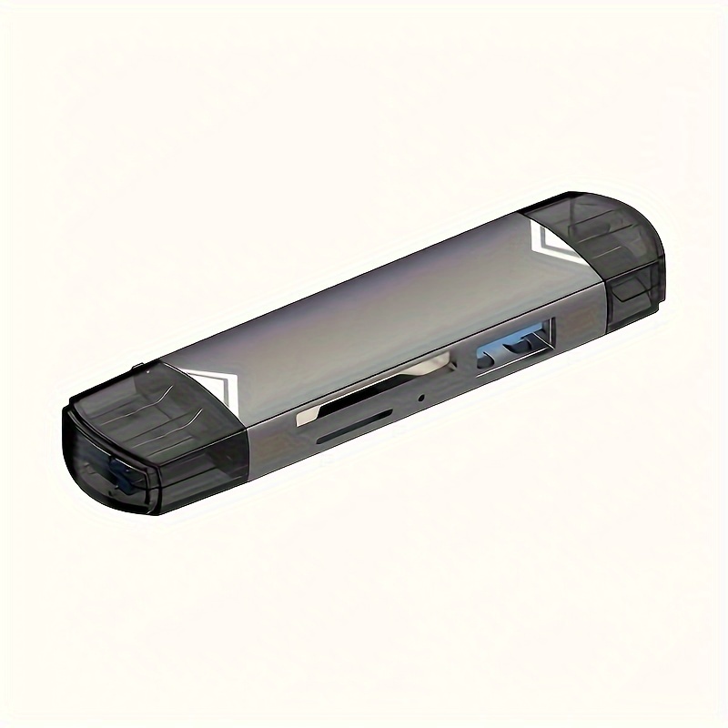 TEMU 6-in-1 Usb 3.0 Transfer 5gbps Rate Card Reader, Type-c Interface Plug And Play
