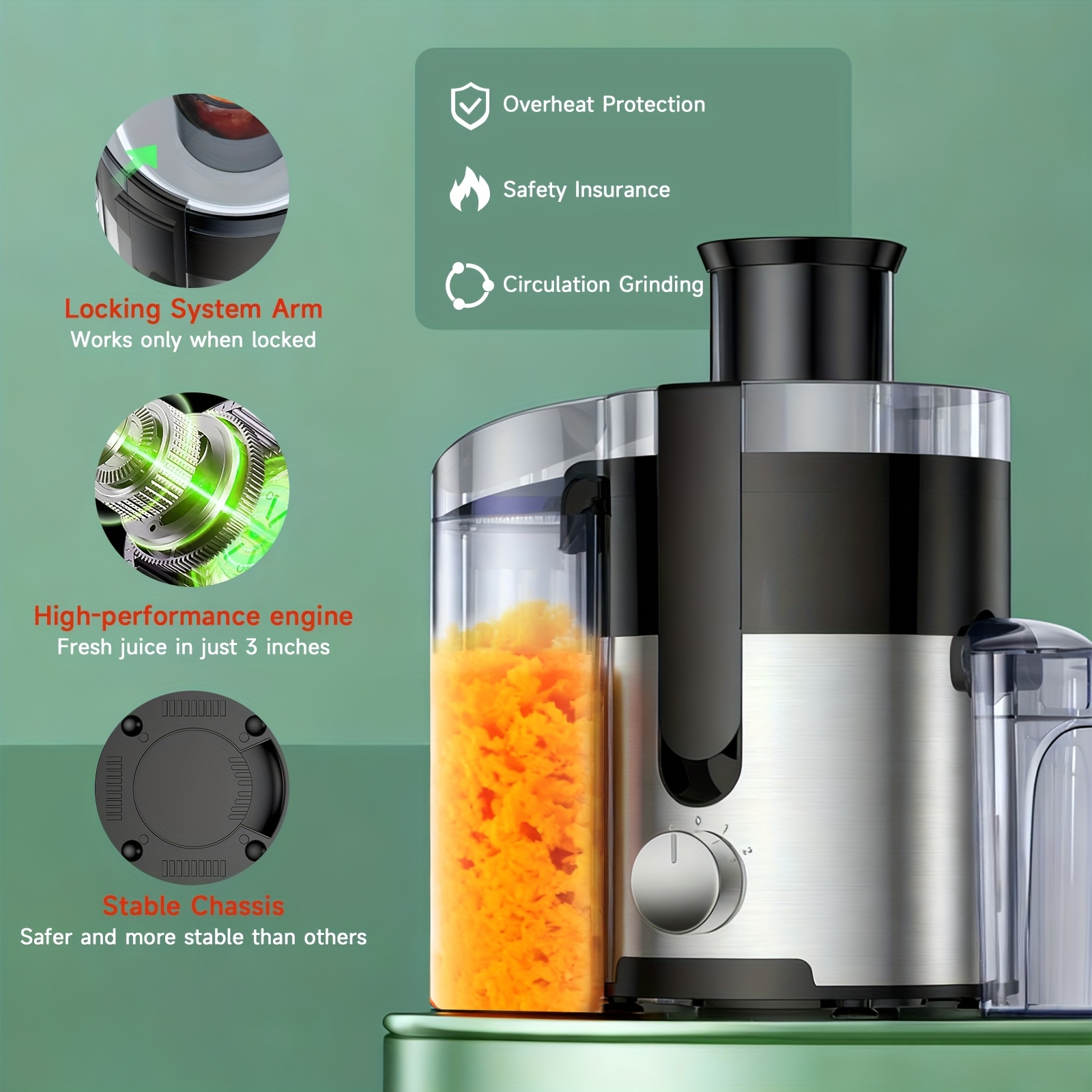 Household Multifunctional Juicer, Juice Maker, Blender, And Food... product image 4