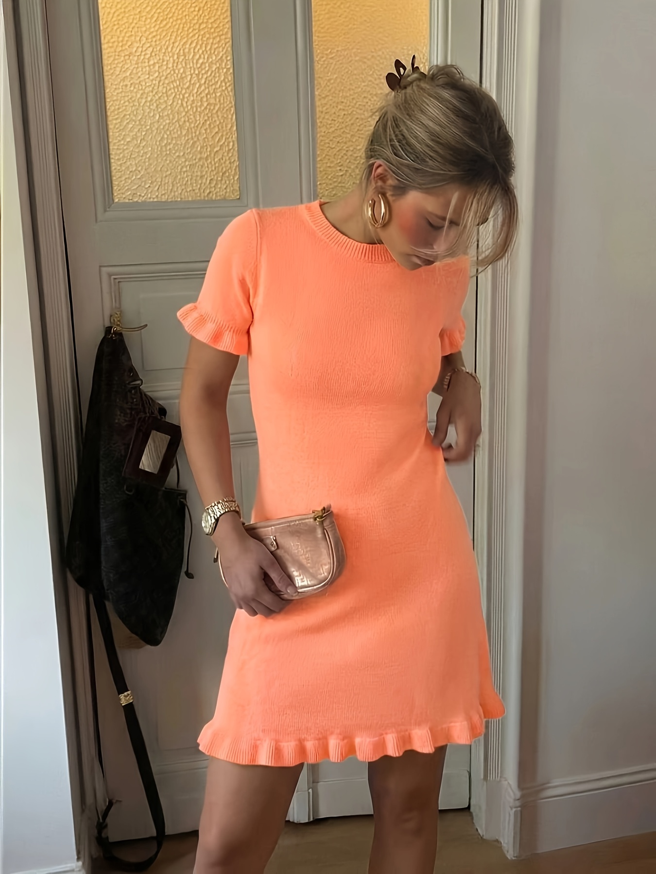 coral dress sold on Temu New Zealand