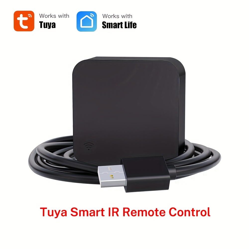 item picture   ir blaster wifi ir for smart infrared universal remote control for smart home furniture with timer function support language assistant control function compatible with alexa   app for smart life usb powered abs material