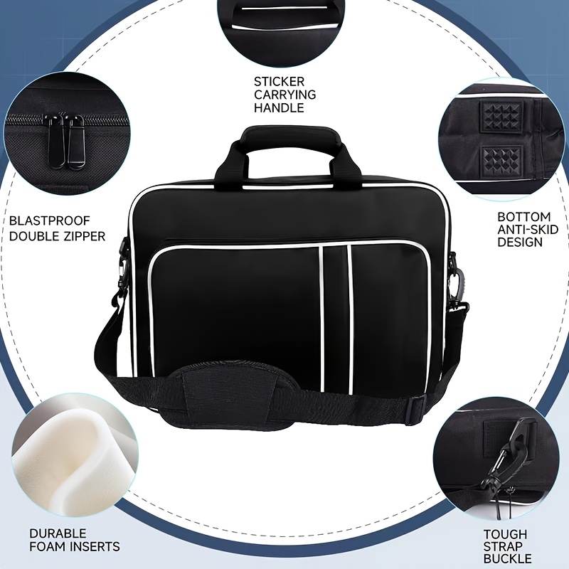 premium carrying case for ps5 1680d heavy duty nylon with   padding fits disc digital     discs   ergonomic   storage Product details 4