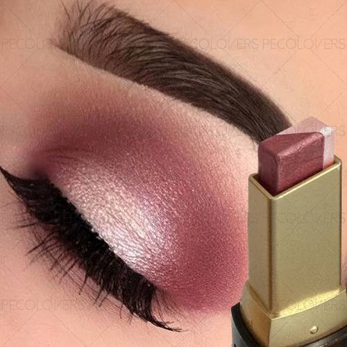 1pc glitter two color eyeshadow to blend long lasting waterproof eye for makeup pearlescent shimmer lazy eyeshadow day and night mixed color palette for makeup lovers perfect valentines day gift brand