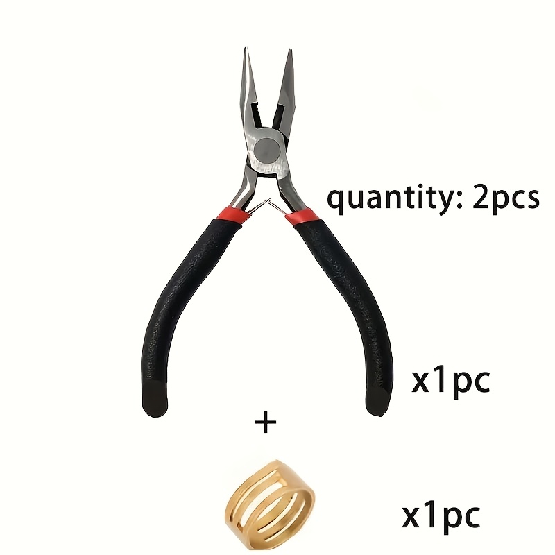 TEMU 2/3pcs Jewelry Pliers With Golden Opening Ring, Suitable For Making And Repairing Various Bracelets, Necklaces, Earrings, And Jewelry Additions