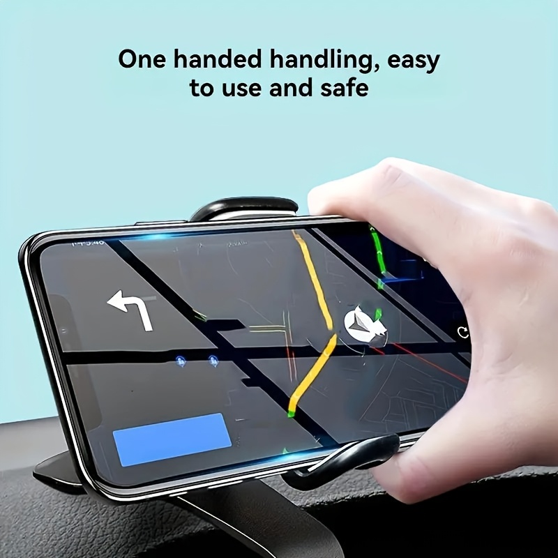 E-shop Handyhalterung Auto, Multifunktionale Handyhalterung, Drehbare Klemme, Geeignet für GPS Navigation, Auto Armaturenbrett Halterung, ABS Material