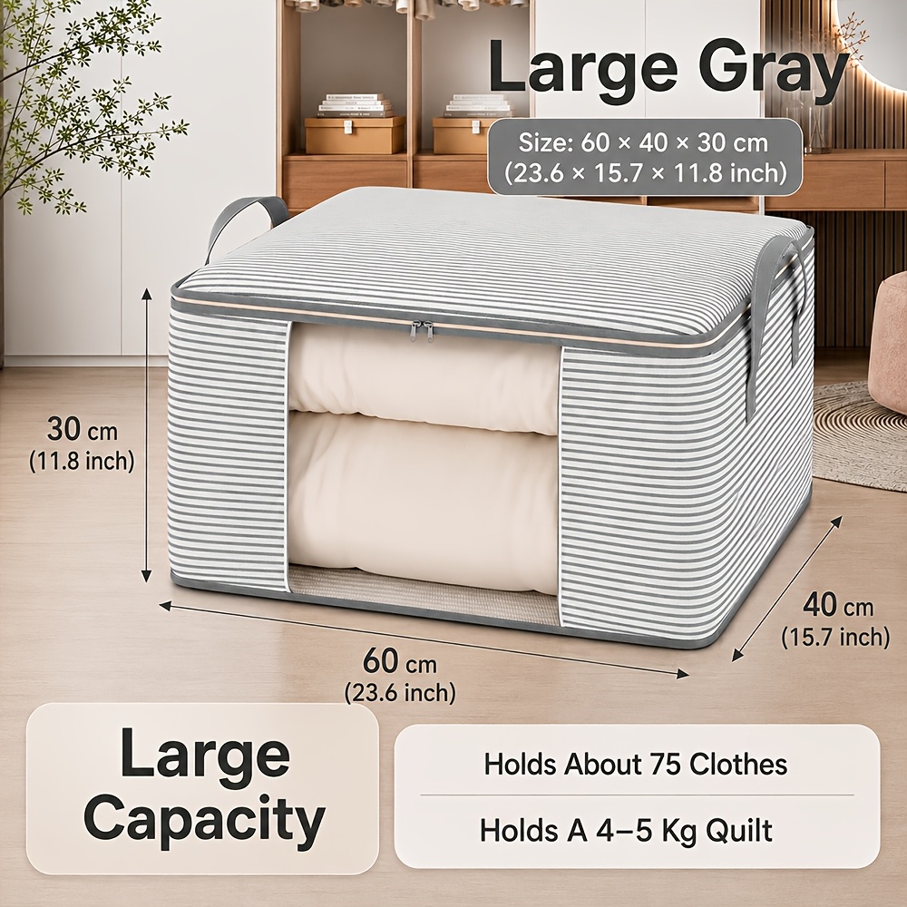 3pcs Extra Large Storage Bag for Quilt and Clothes