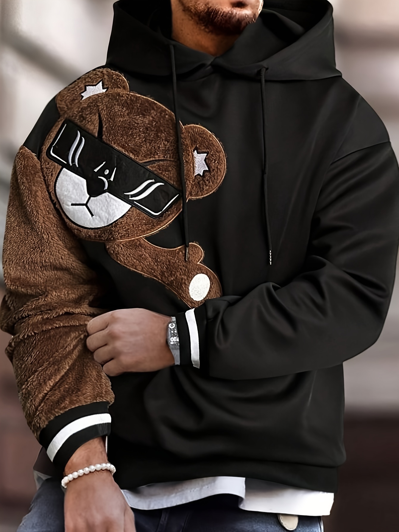 Hombre Sudaderas Colores Sudadera Capucha Sudaderas Casuales Para