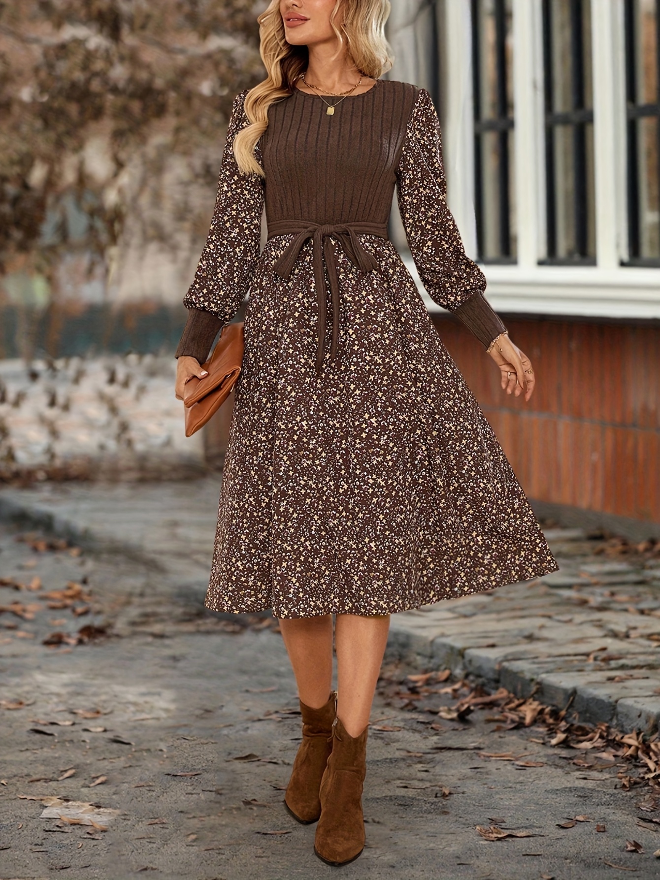 women fall dresses sold on Temu New Zealand