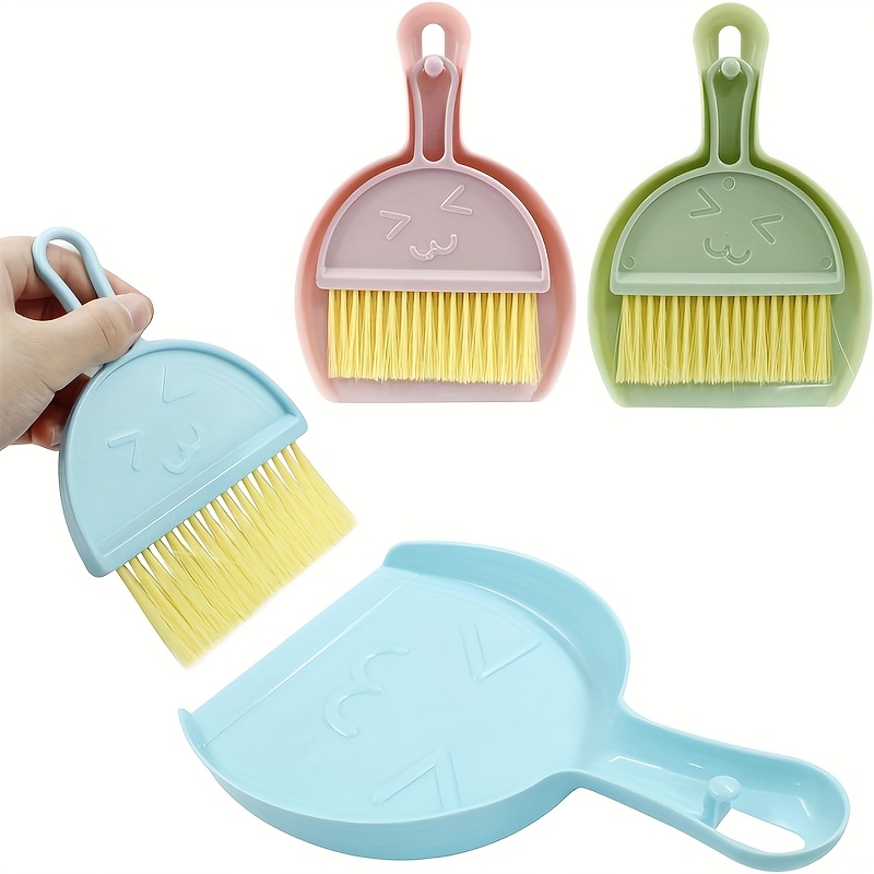 Nettoyage Surfaces Délicates Mini Balai Et Pelle Bois Nylon – Ensemble Brosse Table Pour Clavier, Bureau, Cuisine, Voiture, Voyage
