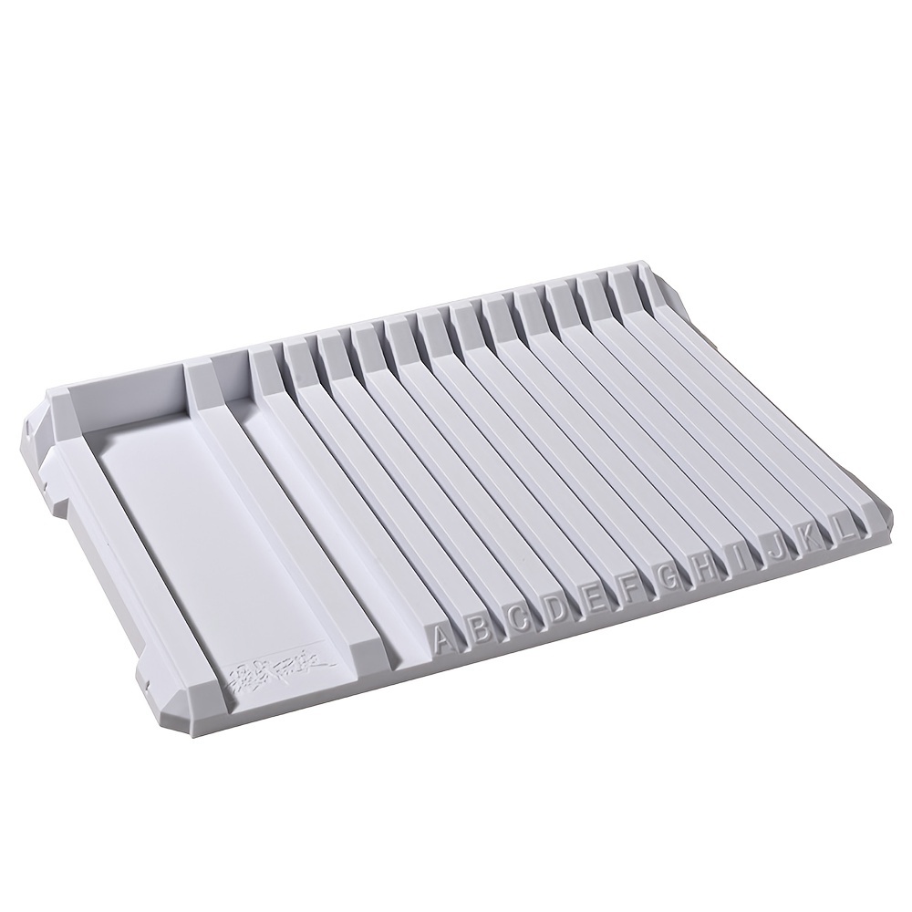 

14-slot Pvc Model Parts Organizer - Hobby Tool & Accessory Storage Rack, White