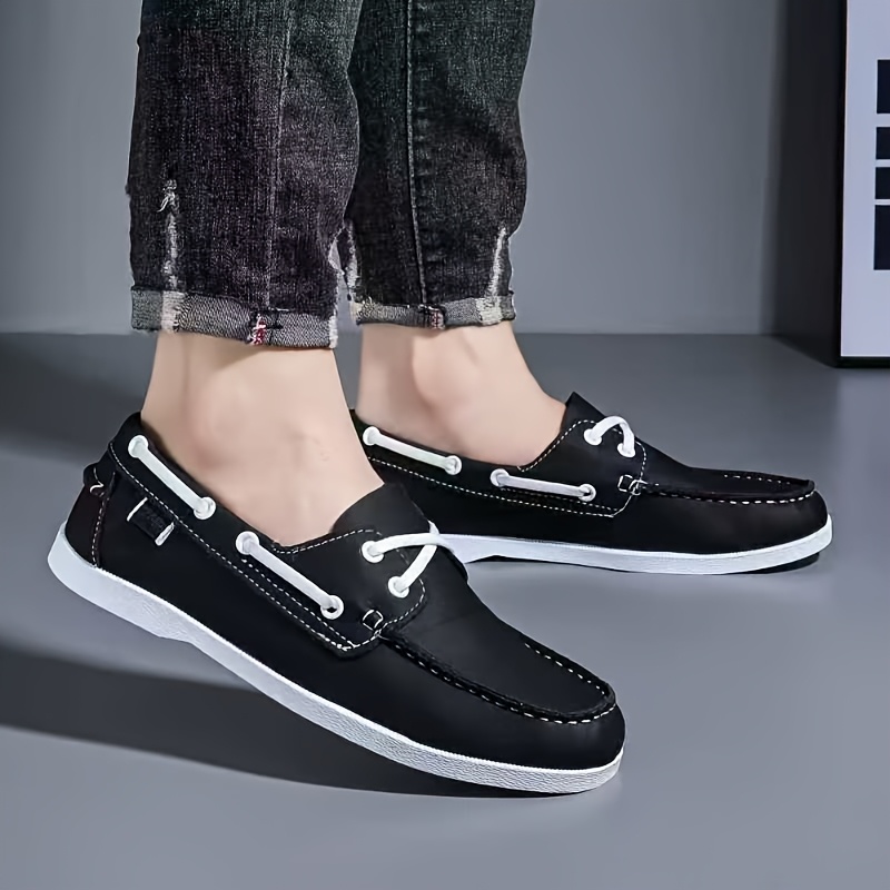 zapatos de negocios casuales para hombre, elegantes mocasines     y   con cordones, punta redonda y     de pvc, versátiles para    ,   casual y actividades al aire libre, zapatos elegantes 8
