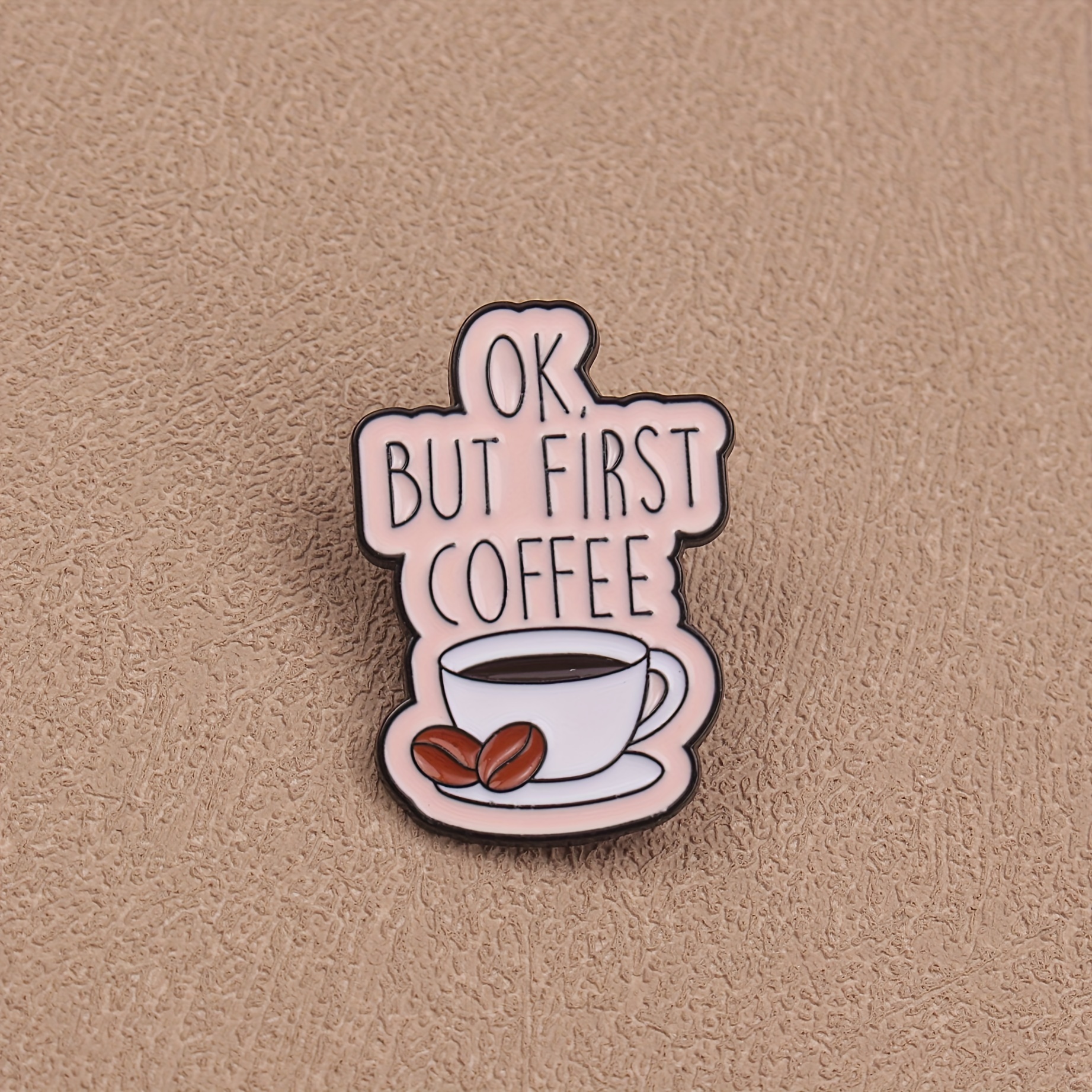 Hello I'm Not Caffeinated Enough For This Enamel Pin – Sarcastic Coffee Humor Pin, Funny Gift For Baristas & Introverts